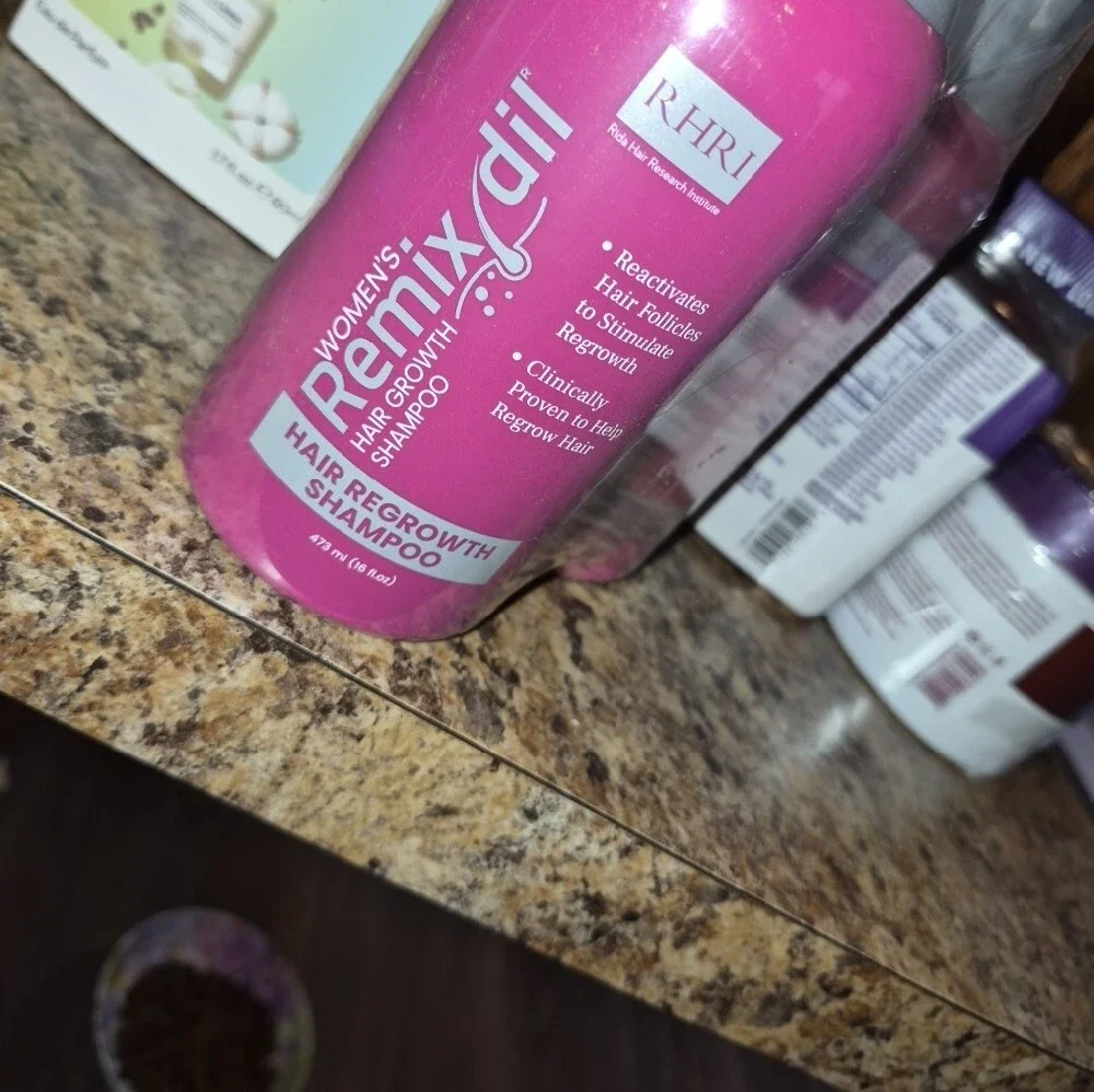 Hair Regrowth Shampoo & Conditioner Set With Scalp Scrubber Nwt